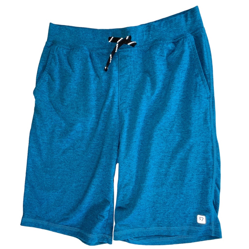 Runway Boy's Blue Quick Dry Moisture Wicking Athletic Shorts- Size 12